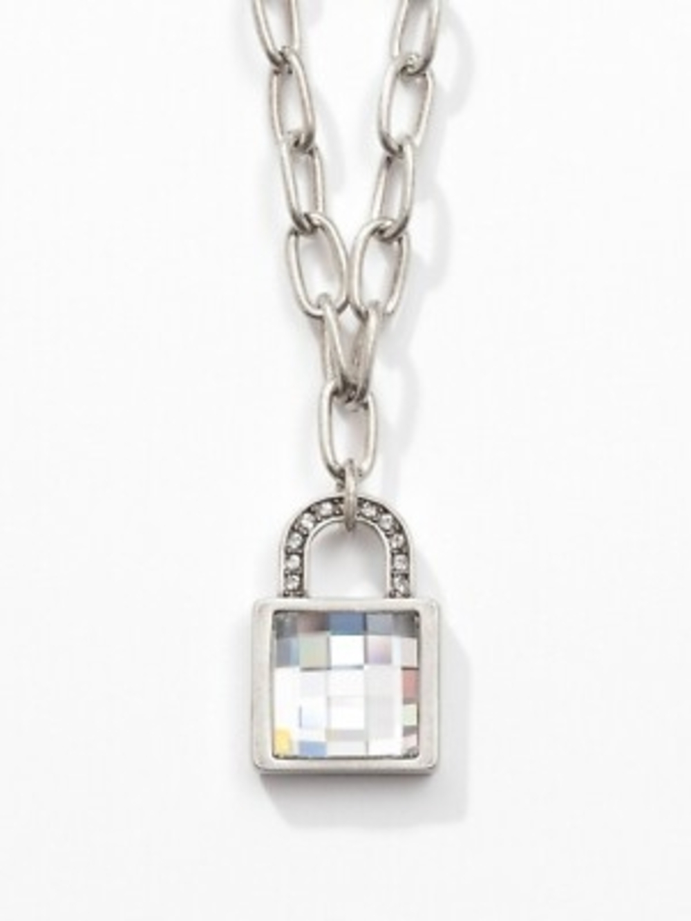 Touchstone Crystal By Swarovski Little Lock Necklace